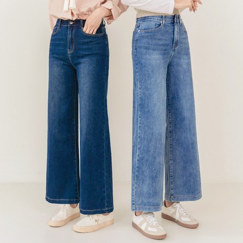 그로우앤더 예쁨이 가득 꿀스판 와이드진