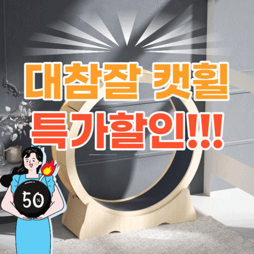 캣휠 가성비 저소음 고양이 운동 용품 장난감 펫휠, 내부지름70cm, 자체조립