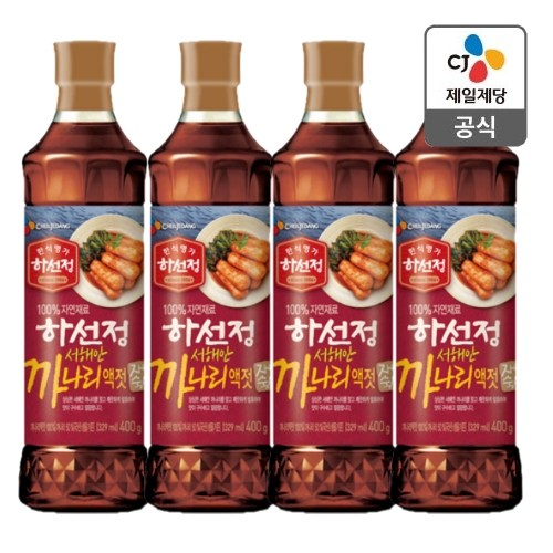 하선정 까나리액젓 400g x 4개