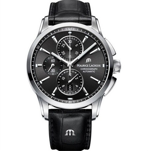 30대남성시계 데일리시계 선물용 MAURICE LACROIX 남성용 가죽 시계 벤 타오 시리즈 3 안 크로노그래프 패션 캐주얼 탑 럭셔리
