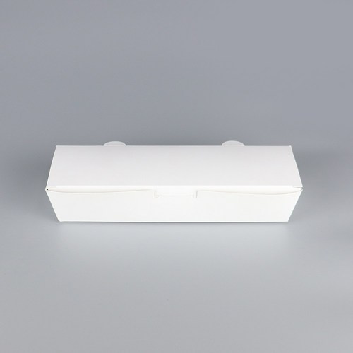 김밥 종이도시락 백색 SKY 무지 무타공 긴한줄, 1개, 800개