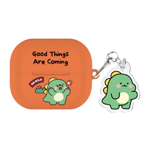 리틀티노 버즈 시리즈 하드 케이스 키링 세트, 폭발, 버즈3/버즈3프로(공용)