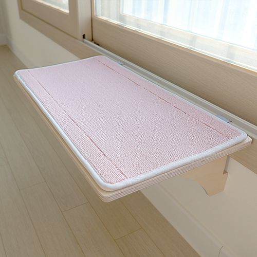 오늘애펫 창틀 선반 중형 스크래처 보드 고양이스크래처 캣타워, 라이트 핑크, 1개