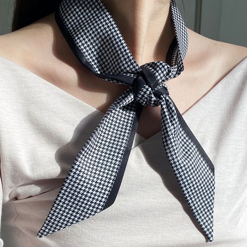 세베리노 국내제작 여성 쁘띠 블랙라인 스카프