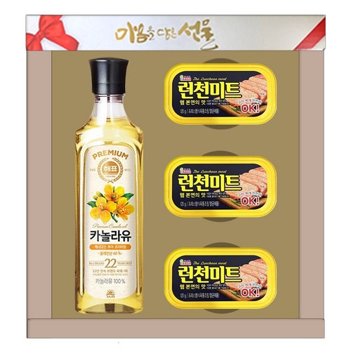 마음을 담은 종합 선물세트 4P 햄 식용유세트, 1세트