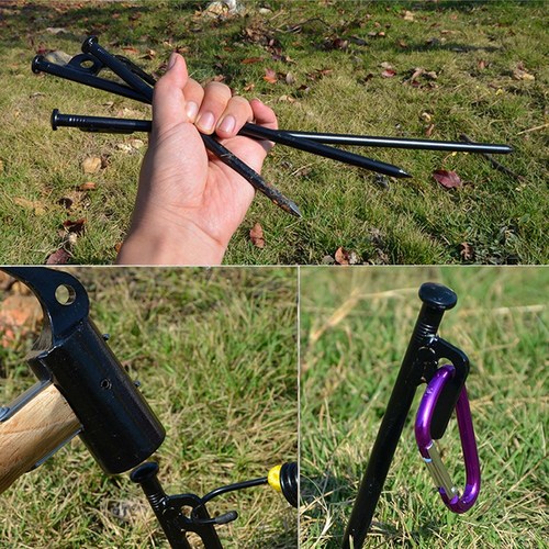 스틸 스테인레스 단조팩 캠핑 텐트 타프 천막 고정용 핑거 팩 고정핀, 1개