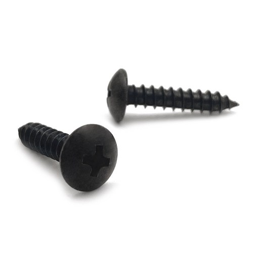 리우툴 검정 흑색 피스 트러스머리 1종 태핑 나사 못 외날 스크류 M3.5 M4 M5 낱개 나사못, 흑착색 트러스머리 1종 태핑나사, M5(5mm), 16mm, 1개