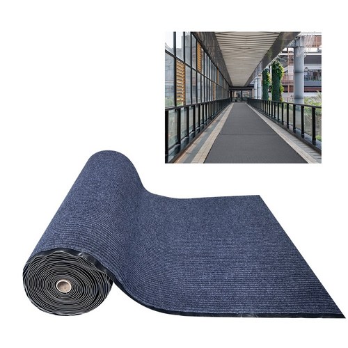 롤 카페트매트 업소용 현관 베란다 바닥 신발장 미끄럼방지 발 매트 고무 발판, 카페트매트(비규격) - 그레이, 폭 120cm x 1m, 그레이 120cm, 1개