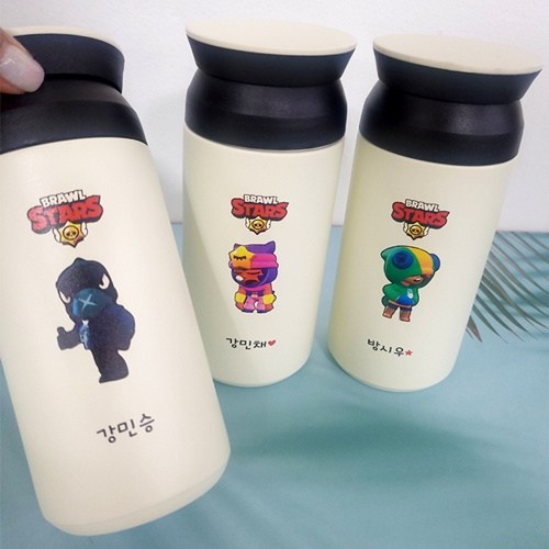 텀블러 이름 제작 보온보냉병 선물 스텐 물병, 2.크로우, 1개