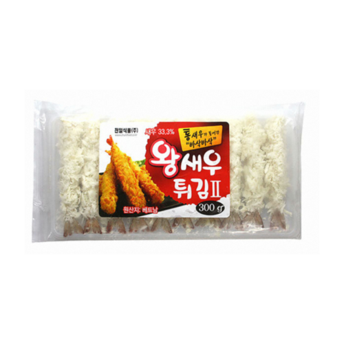 천일 냉동 식품 왕새우 튀김 300g (10미) 10팩 1박스 아이스박스 무료, 1개