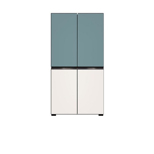 [색상선택형] LG전자 오브제 870L 매직스페이스 메탈 4도어 디오스 냉장고 방문설치, T873MTE111