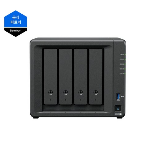 Synology(시놀로지) NAS DS423+ (하드미포함) 4베이 타워형 3년보증