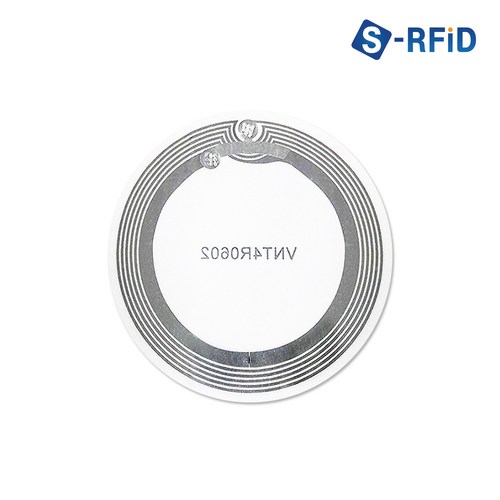 S-RFID NFC 태그 스티커 칩 라벨 카드 인쇄 제작, 1개, 14.원형 NFC 투명 스티커 태그(No.110) - NFC 스티커 추천