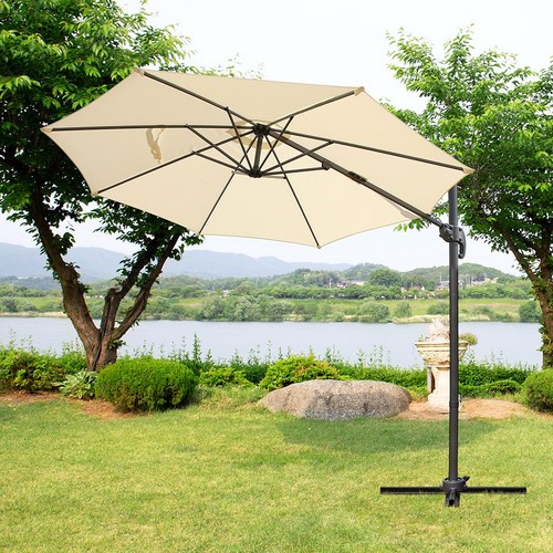 루나 폴딩 파라솔 2700(파라솔받침대별도), 화이트