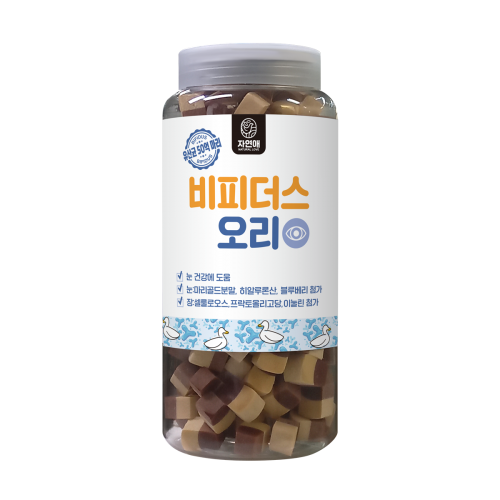 자연애 유산균(장+피부) 트릿 강아지 져키 간식, 500g, 1개