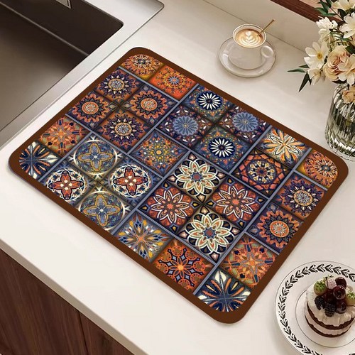 아이엔엠디 아티스틱 주방 매트 설거지 식기 건조 드라잉, A 09