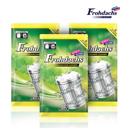 프로닥스 버블액션 세탁조 클리너, 125g, 3개