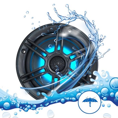 머큐리 6.5인치 2옴 LED 방수스피커 - 할리데이비슨/바이크 순정교체가능 마린스피커, 본품(옵션선택안함), 1개