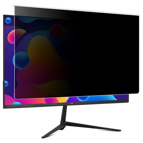 템빨 국산 모니터 보안필름 OnlyP 거치형 24타입 27타입 프라이버시 사생활보호 화면보호 거치식 UV차단, 27타입 613x356mm, 1개