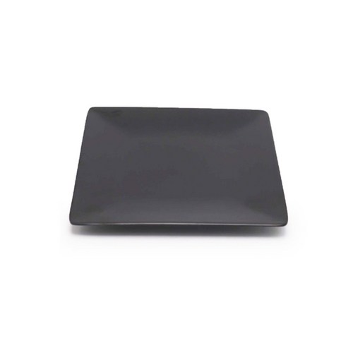 라이프초이스 블랙 멜라민 그릇모음 접시 업소용 식당용 찬기 앞접시, 8. 정사각접시 5호, 1개