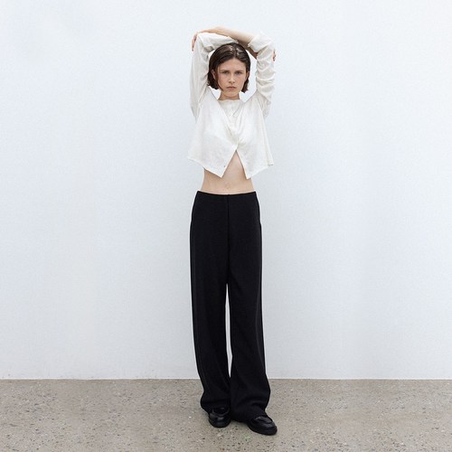 르오버클래식 [기장선택]_easy banding pants - black