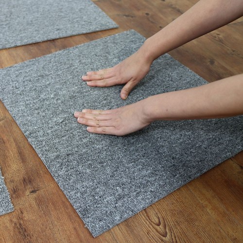 집코리아 두꺼운 카페트타일 그레이 12매입, 12개