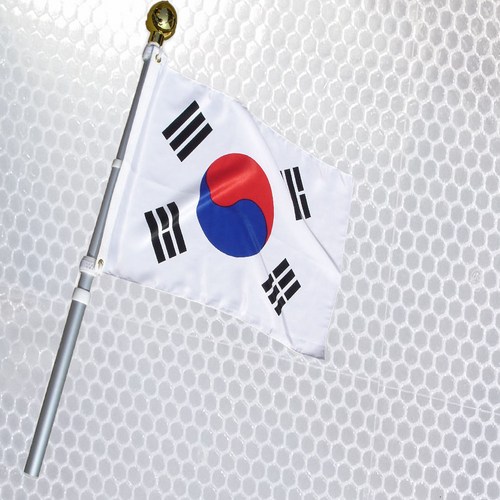 가자데코 반사광 회전깃대 태극기 세트 RAF1300, 1개입 - 태극기 추천