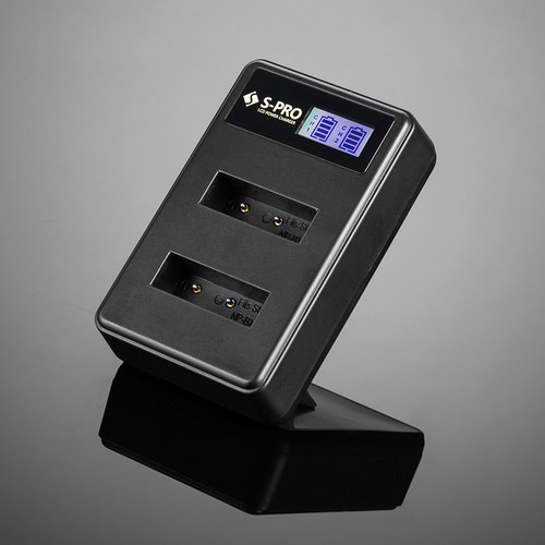 에스프로 소니 NP-BX1 배터리 전용 LCD 듀얼 충전기, SPRO-CH-DU