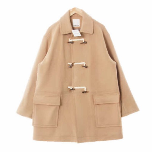 0686 톰보이 베이지 울혼방 루즈핏더플두겹롱코트 8592160