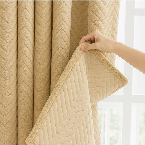 4중방한 방풍 누빔 바람막이 커튼 창문형 햇빛차단 방음 커튼1장