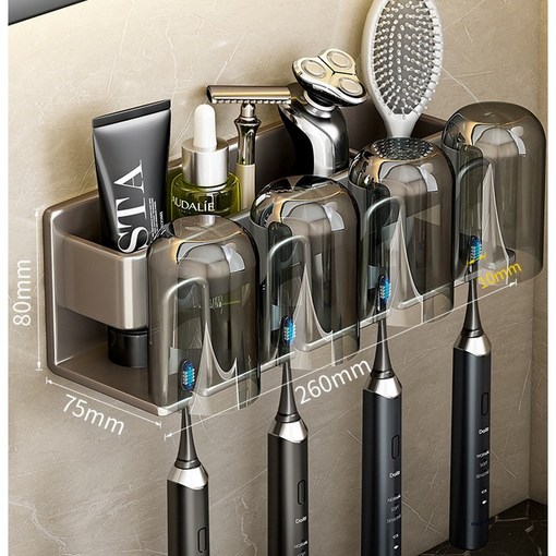 앨오앤지 대형 접착스티커로 튼튼하게 잡아주는 무타공 칫솔걸이양치컵