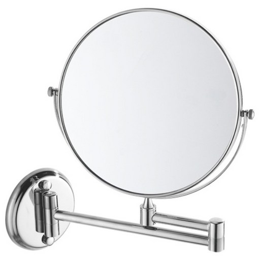 면도경 욕실거울 200mm  화장거울 면도거울 화장실거울 원형거울 욕실용품 욕실악세사리 각도조절 양면 확대경