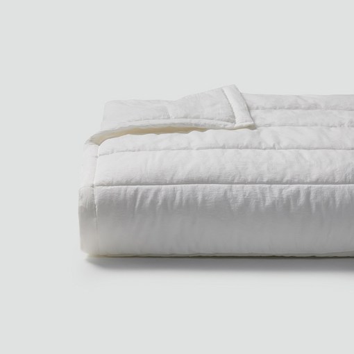 JAJU자주 코튼 워싱 피그먼트 차렵이불Q화이트