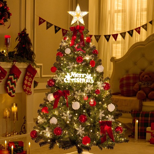 크리스마스트리 트리 탑별 장식 LED 전구 풀세트