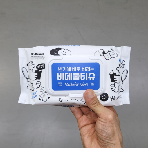 노브랜드 비데물티슈 캡형