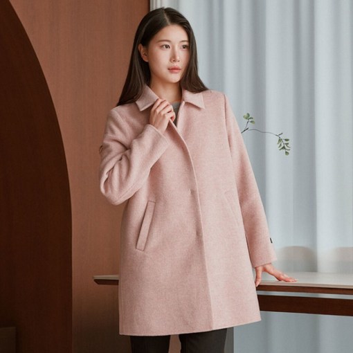 빌트모아 여성 겨울 체크 울 혼방 핸드메이드 코트