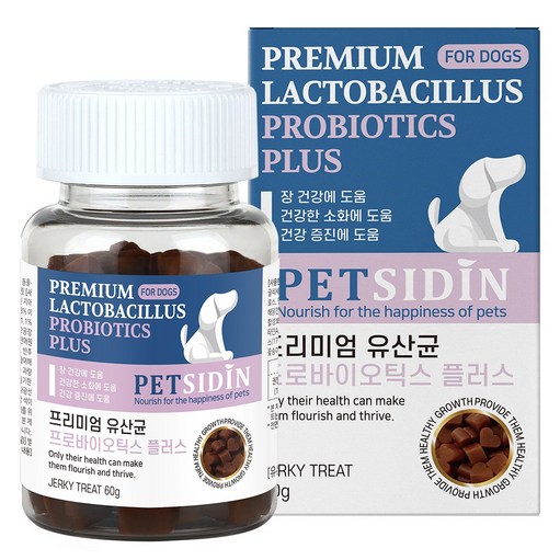 펫시딘 강아지 프리미엄 영양제, 60g, 장건강유산균, 1개