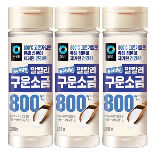 청정원 순수천혜염 알칼리 구운소금