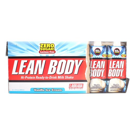 라브라다뉴트리션 린 바디 고-단백질 레디-투-드링크 밀크 쉐이크 맛 500ml