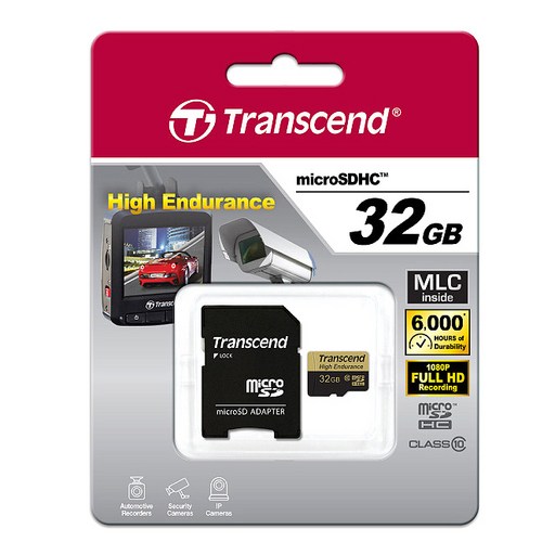 트랜센드 블랙박스전용 MicroSDHC 메모리카드 TS32GUSDHC10V