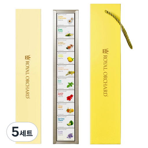 로얄오차드 버라이어티 10 차 티백 선물세트 + 쇼핑백