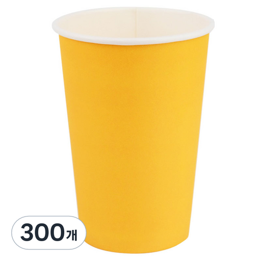 투고팩 종이컵 390ml 옐로우