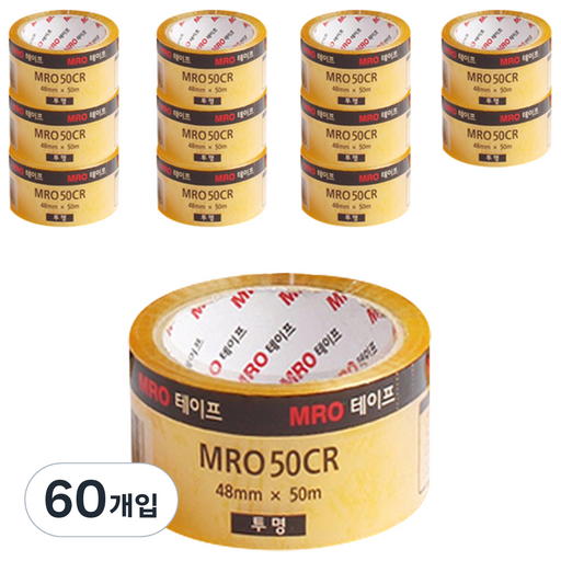 MRO 투명박스테이프 48mm x 50m x 59mic