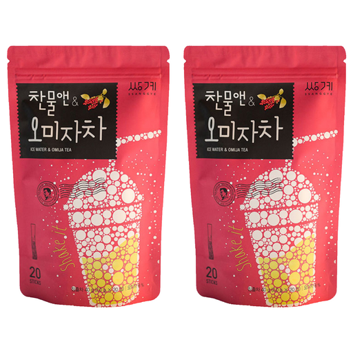 쌍계명차 파우치 찬물앤 오미자차 티백