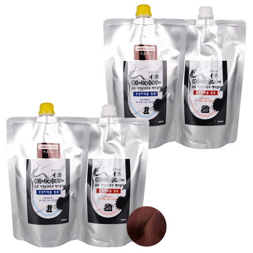 뉴겐 금송 이카 보쿠쥬우 오징어먹물 염색제 1제 500ml + 2제 500ml