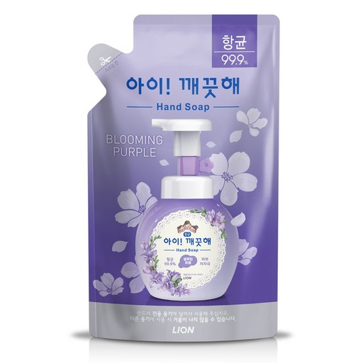 아이깨끗해 항균 폼 블루밍퍼플 핸드워시 리필
