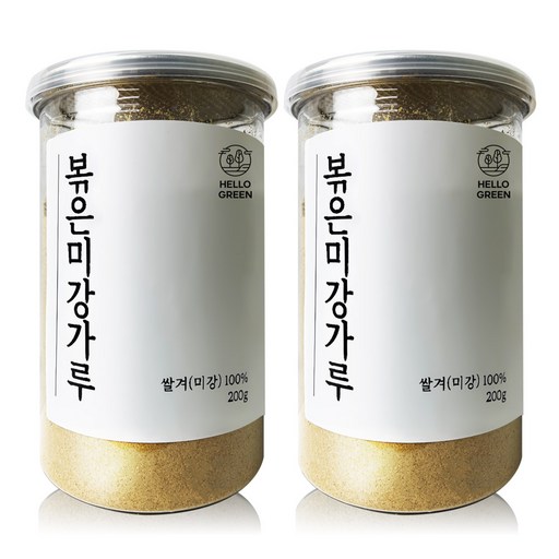 헬로우그린 국내산 볶은 미강 가루