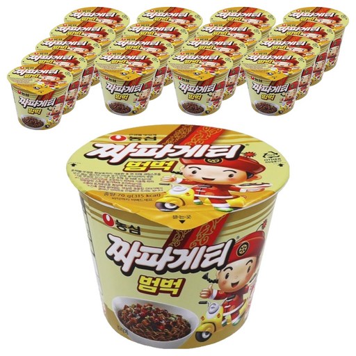 농심 짜파게티 범벅 미니 컵라면 70g