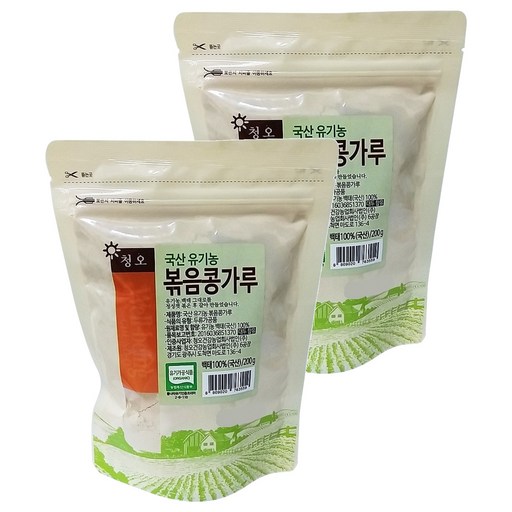 청오건강 국산 볶음 콩가루