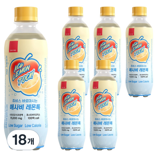 JUVIS 바로마시는 애사비 레몬톡 스파클링 탄산음료